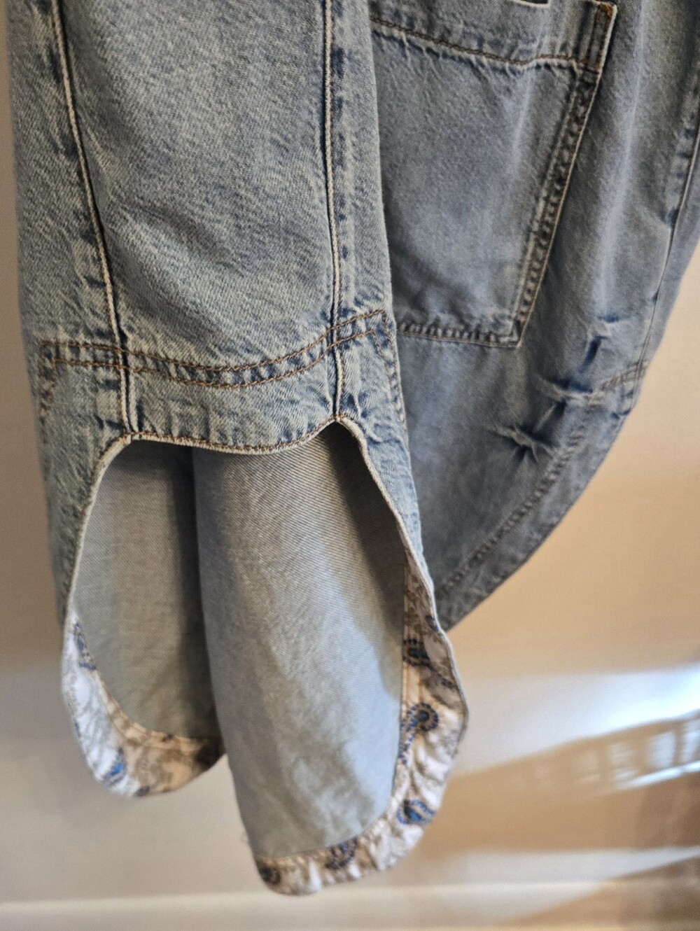 Anthropologie Pilcro Long Denim Oversized Duster Long Jacket - Picture 7 of 13
